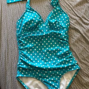 Polka dot Athena one piece! Size 8